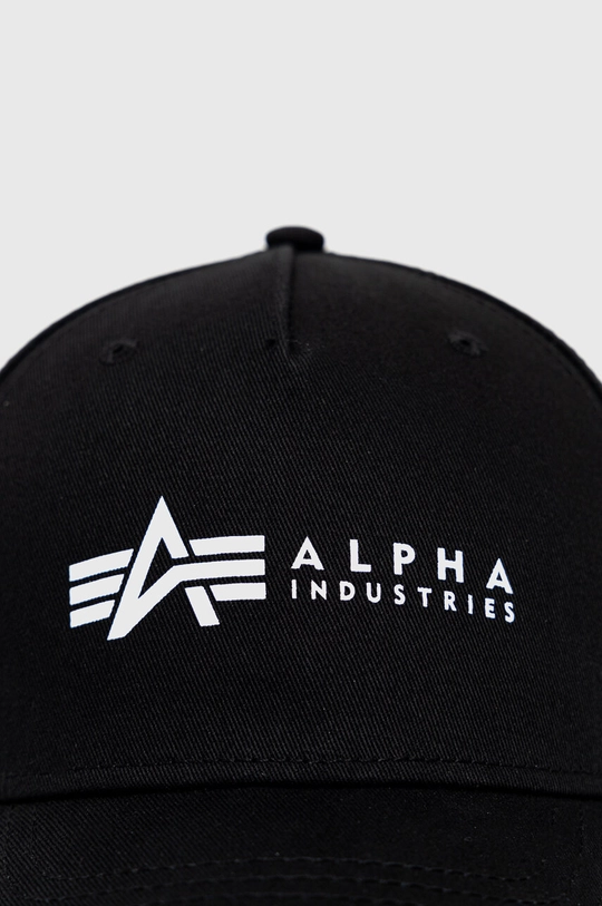 Alpha Industries czapka bawełniana czarny