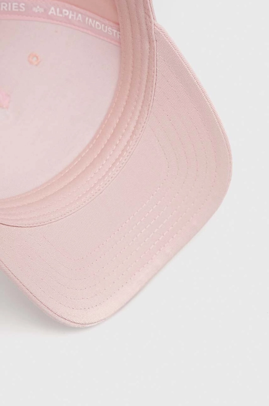 pink Alpha Industries cotton beanie