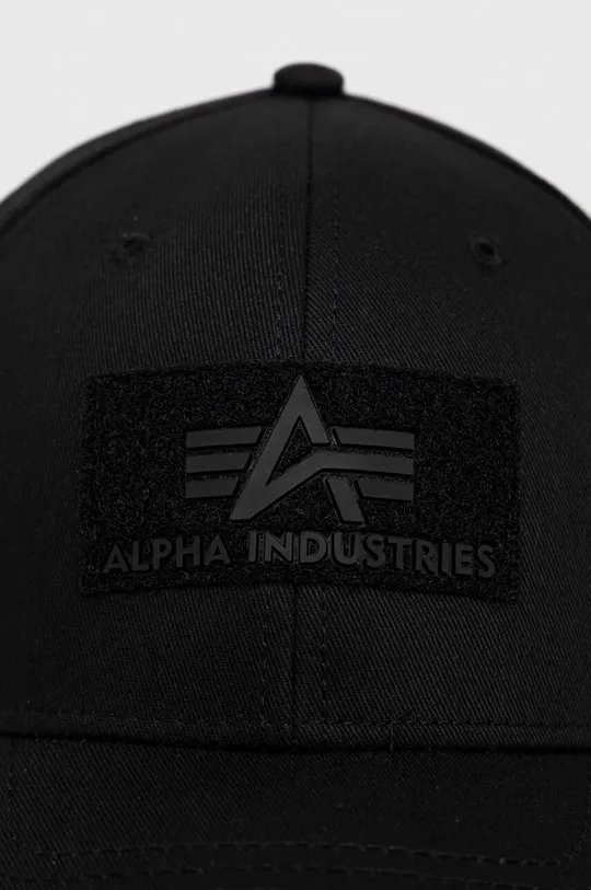 Памучна шапка Alpha Industries черен