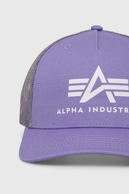 Kapa s šiltom Alpha Industries vijolična