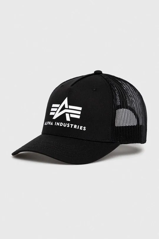 czarny Alpha Industries czapka bawełniana Unisex