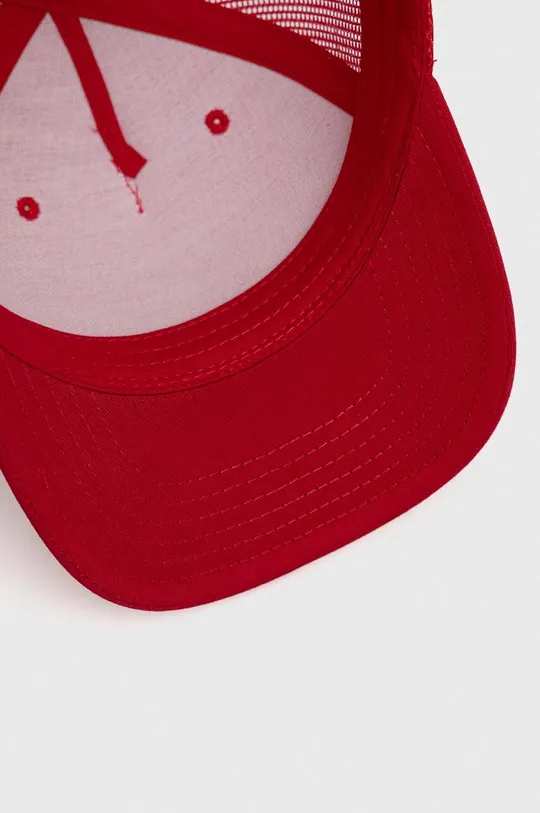 czerwony Alpha Industries czapka bawełniana