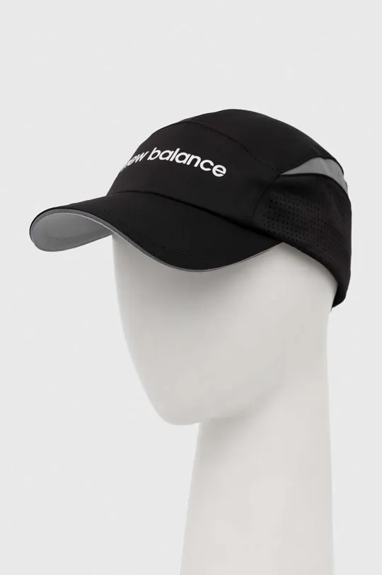 czarny New Balance czapka z daszkiem LAH31001BK Unisex