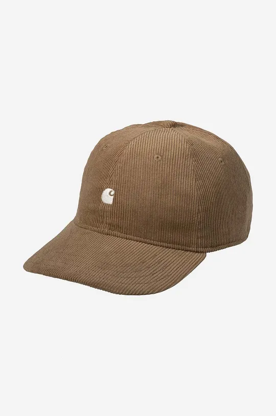 brązowy Carhartt WIP czapka bawełniana Harlem Unisex