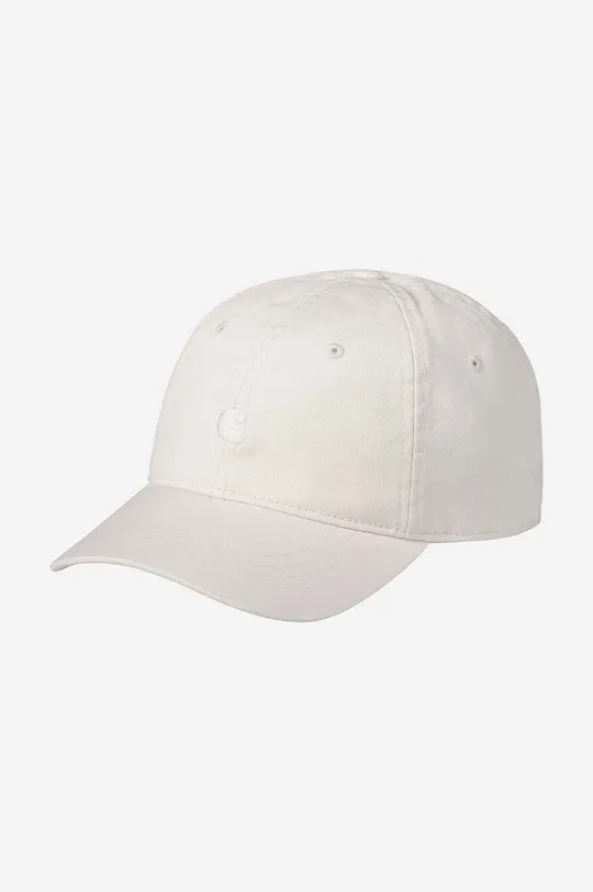 beżowy Carhartt WIP czapka z daszkiem bawełniana Madison Logo Cap Unisex