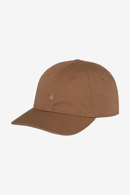 brązowy Carhartt WIP czapka z daszkiem bawełniana Madison Logo Cap Unisex