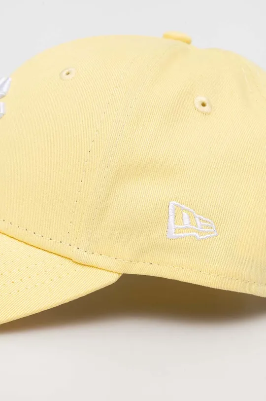 Βαμβακερό καπέλο του μπέιζμπολ New Era κίτρινο