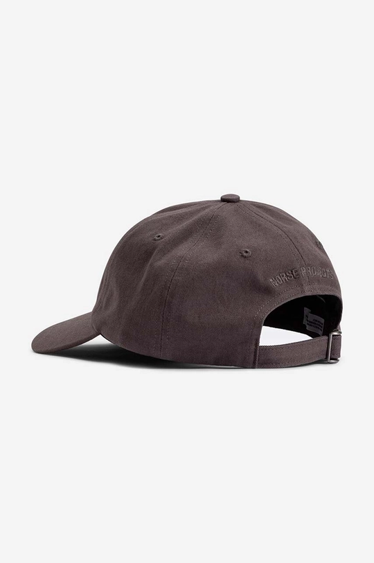 Norse Projects czapka z daszkiem bawełniana Twill Sports Cap brązowy