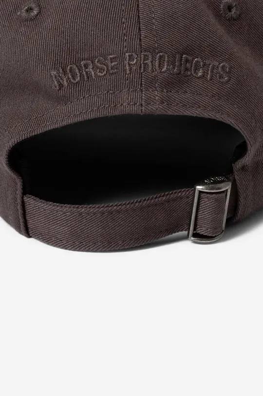 brązowy Norse Projects czapka z daszkiem bawełniana Twill Sports Cap