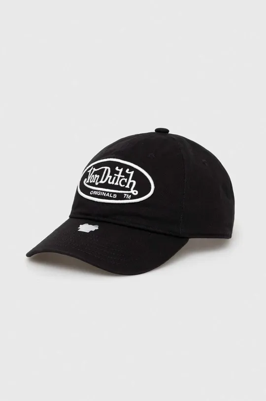μαύρο Βαμβακερό καπέλο του μπέιζμπολ Von Dutch Unisex