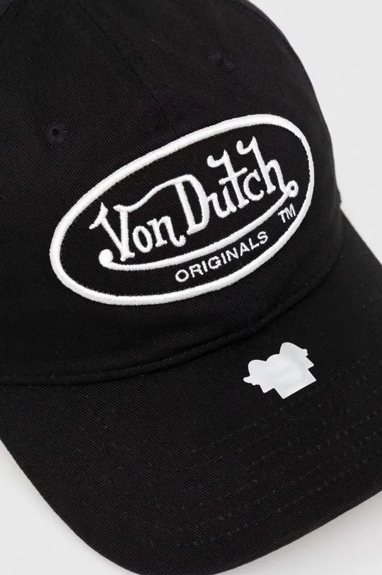 Βαμβακερό καπέλο του μπέιζμπολ Von Dutch μαύρο