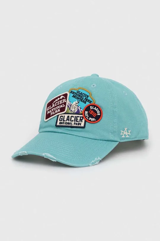μπλε Βαμβακερό καπέλο του μπέιζμπολ American Needle Glacier National Park Unisex
