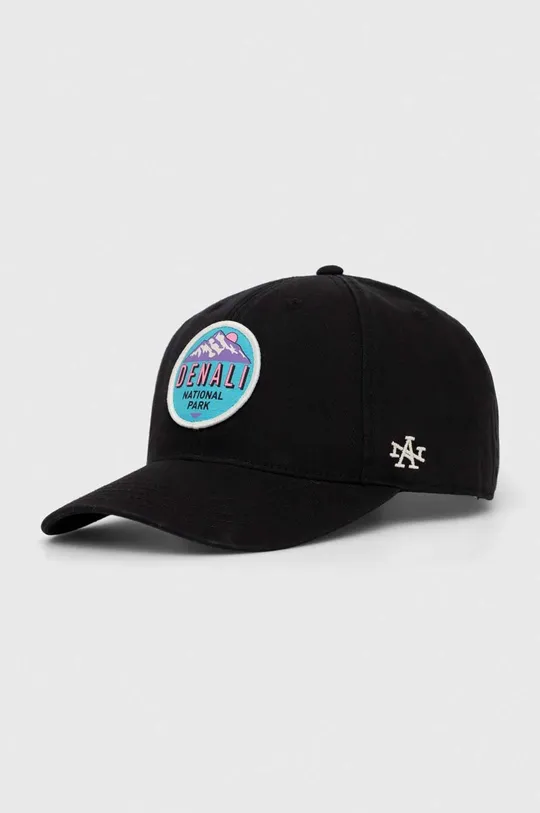 μαύρο Βαμβακερό καπέλο του μπέιζμπολ American Needle Denali National Park Unisex