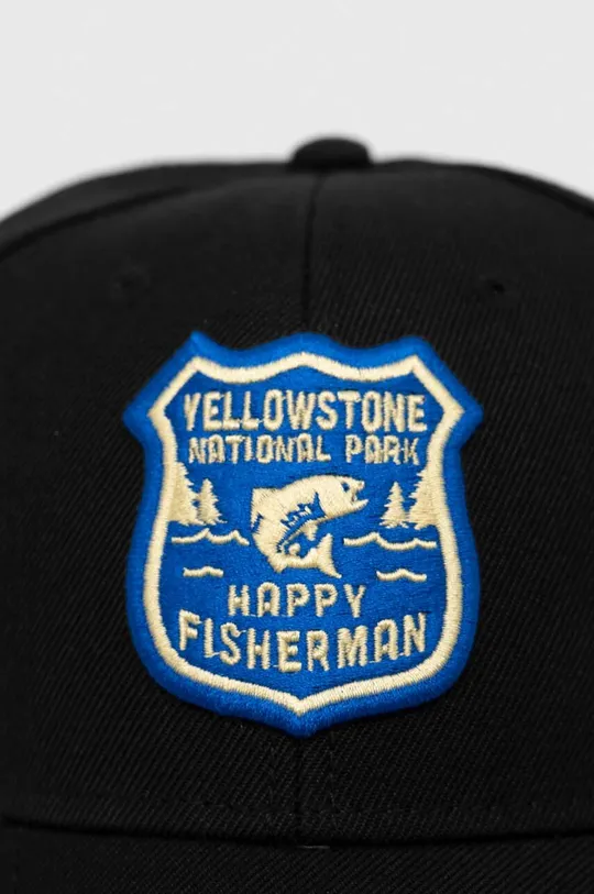 American Needle cappello con visiera con aggiunta di cotone Yellowstone National Park nero
