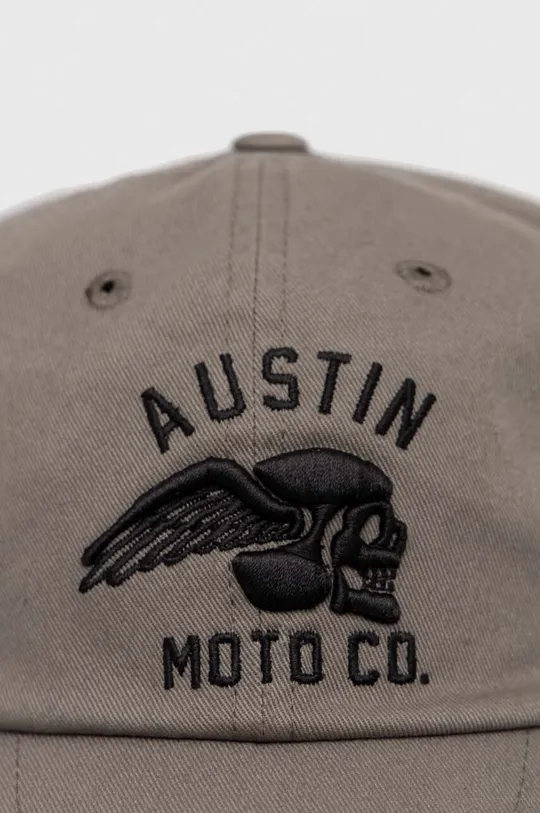 Bavlnená šiltovka American Needle Austin Moto sivá