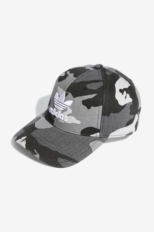 siva Bombažna bejzbolska kapa adidas Originals Camo Baseball Cap Unisex