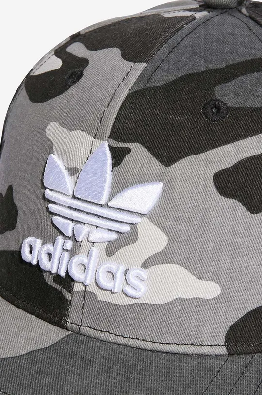 szary adidas Originals czapka z daszkiem bawełniana Camo Baseball Cap