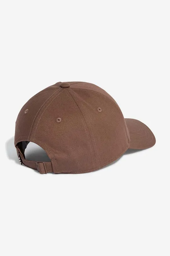 adidas Originals czapka z daszkiem bawełniana brązowy