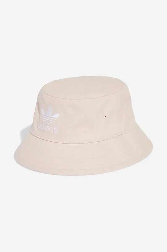 roza Bombažni klobuk adidas Originals Adicolor Trefoil Bucket Hat Unisex