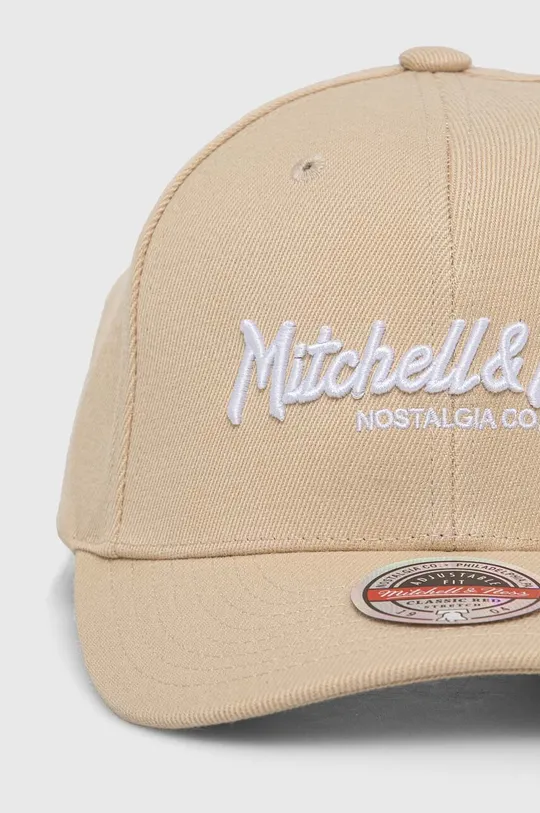 Mitchell&Ness czapka z daszkiem z domieszką wełny beżowy