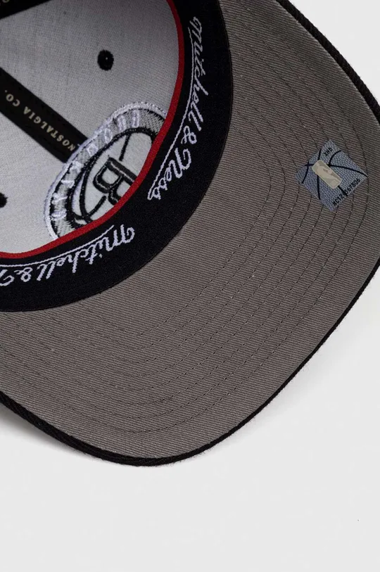 czarny Mitchell&Ness czapka z daszkiem z domieszką wełny Brooklyn Nets