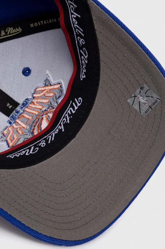 niebieski Mitchell&Ness czapka z daszkiem z domieszką wełny New York Knicks