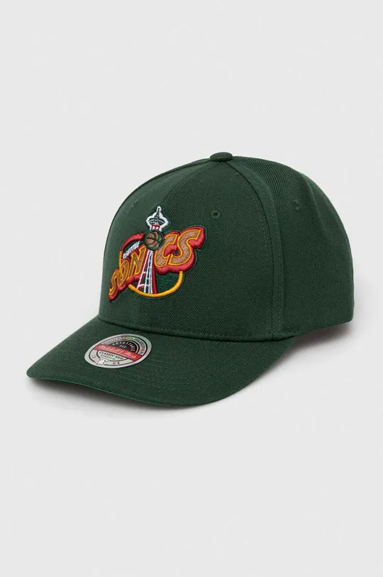 zielony Mitchell&Ness czapka z daszkiem z domieszką wełny Seattle Supersonics Unisex