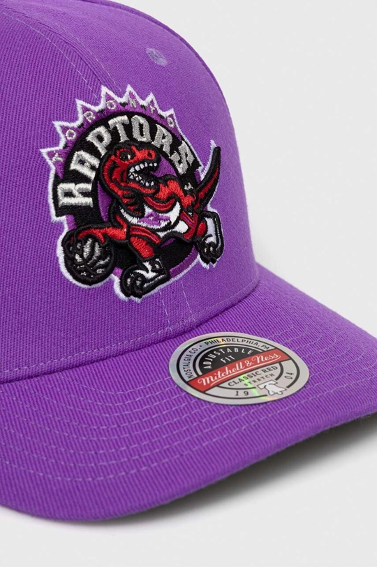 Kapa iz mešanice volne Mitchell&Ness Toronto Raptors vijolična