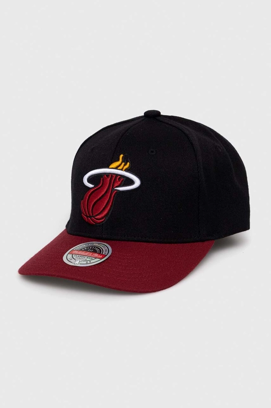 črna Kapa iz mešanice volne Mitchell&Ness Miami Heat Unisex