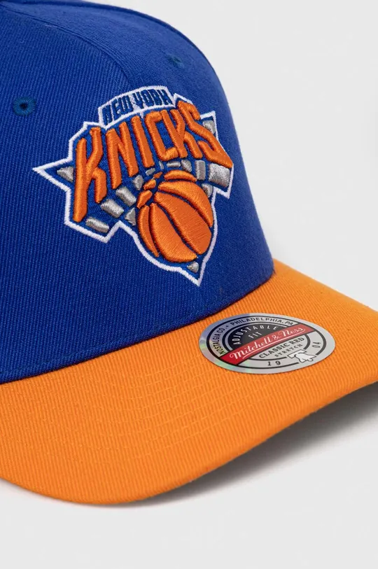 Mitchell&Ness czapka z daszkiem z domieszką wełny New York Knicks niebieski