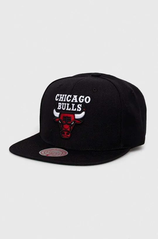 чёрный Кепка из смесовой шерсти Mitchell&Ness Chicago Bulls Unisex
