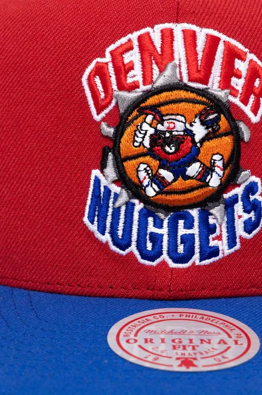 Kapa s šiltom Mitchell&Ness Denver Nuggets rdeča