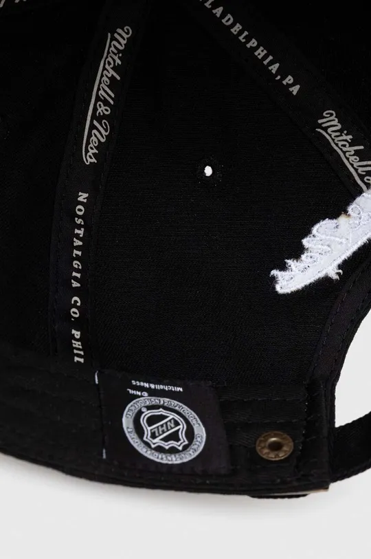 czarny Mitchell&Ness czapka z daszkiem bawełniana Anaheim Ducks