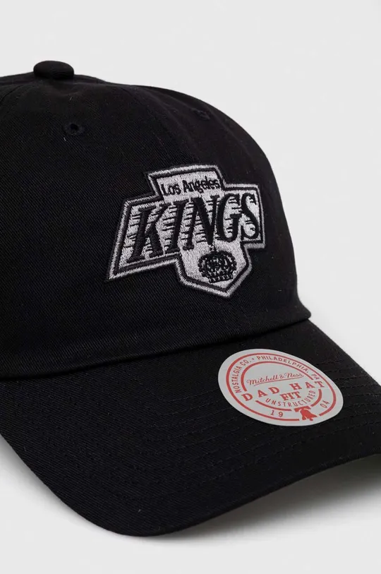 Βαμβακερό καπέλο του μπέιζμπολ Mitchell&Ness Los Angeles Kings μαύρο