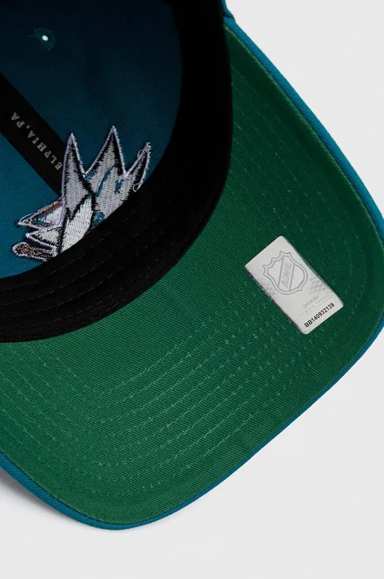 τιρκουάζ Βαμβακερό καπέλο του μπέιζμπολ Mitchell&Ness San Jose Sharks