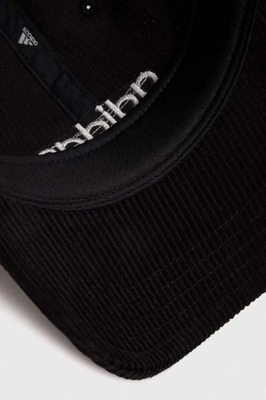 czarny adidas Performance czapka z daszkiem sztruksowa