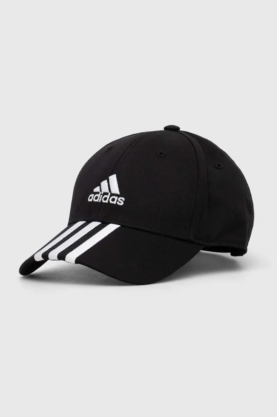 czarny adidas Performance czapka z daszkiem bawełniana Unisex