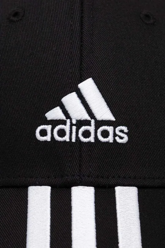 Βαμβακερό καπέλο του μπέιζμπολ adidas Performance μαύρο