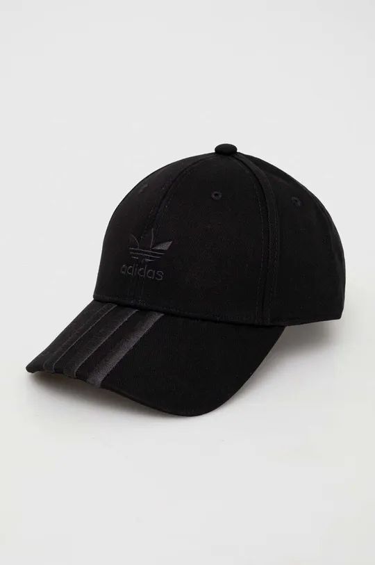 μαύρο Βαμβακερό καπέλο του μπέιζμπολ adidas Originals 0 Unisex