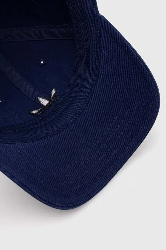 niebieski adidas Originals czapka z daszkiem bawełniana