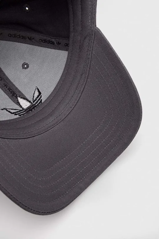 γκρί Βαμβακερό καπέλο του μπέιζμπολ adidas Originals 0
