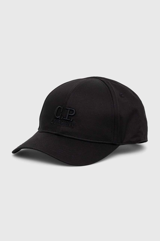 negru C.P. Company șapcă de baseball din bumbac Unisex