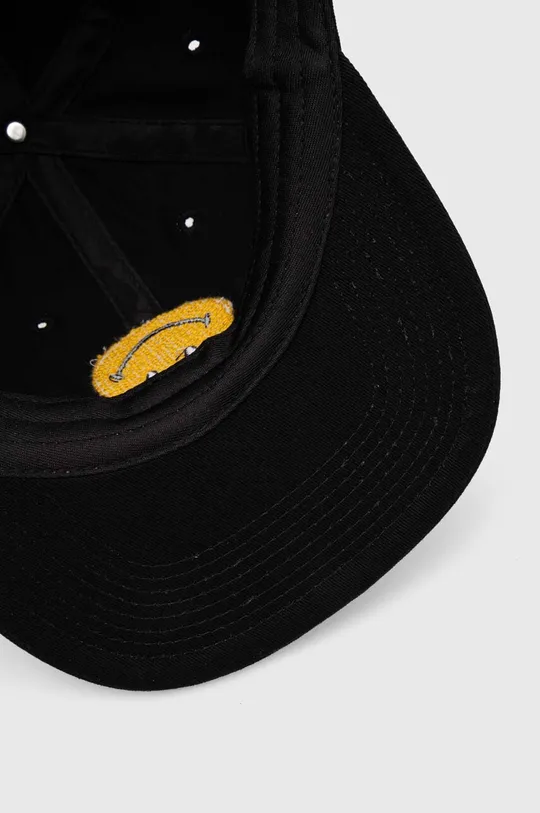 μαύρο Βαμβακερό καπέλο του μπέιζμπολ Market x Smiley