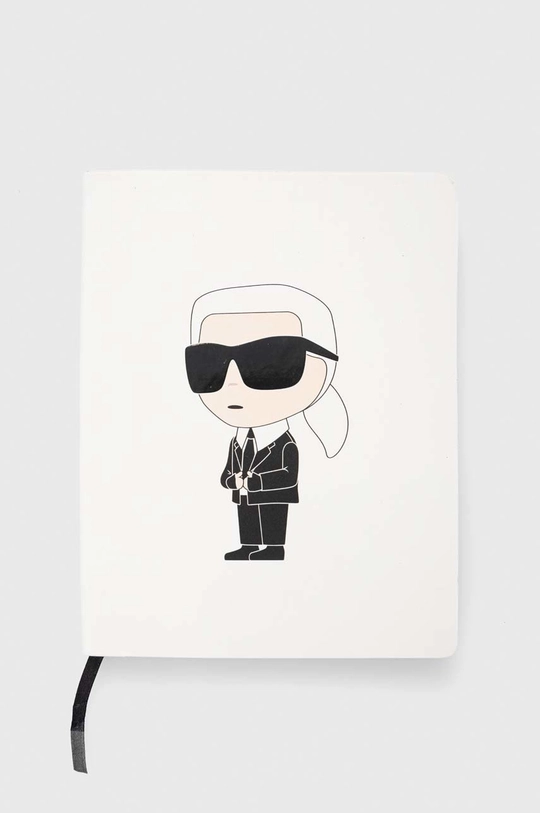 Bilježnica i kemijska olovka Karl Lagerfeld  80% Papir, 20% Poliuretan