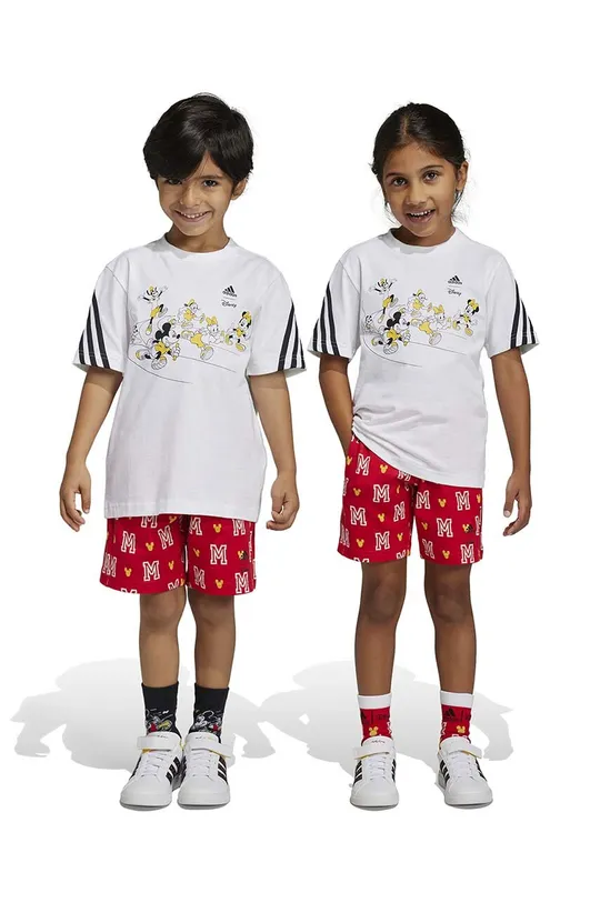белый Детский комплект из хлопка adidas LK DY MM T Для мальчиков