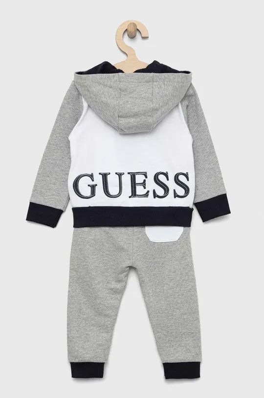 Guess dres bawełniany niemowlęcy szary