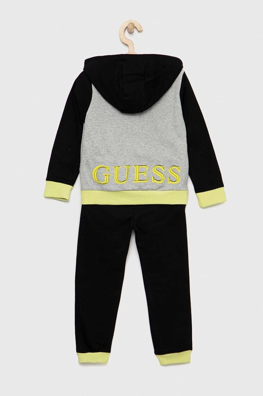 Дитячий бавовняний спортивний костюм Guess чорний