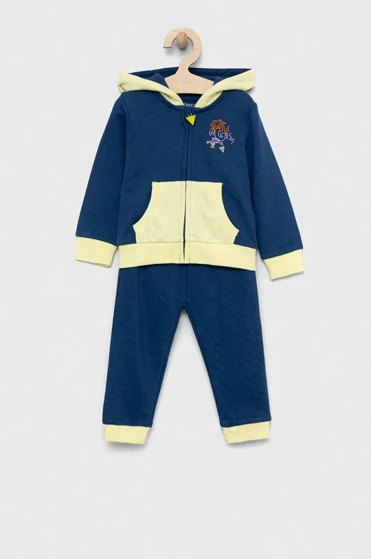 niebieski Guess dres bawełniany niemowlęcy Chłopięcy