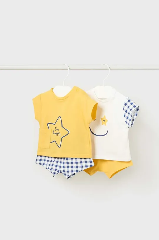 żółty Mayoral Newborn komplet niemowlęcy Chłopięcy