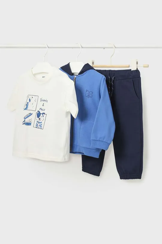 niebieski Mayoral dres bawełniany niemowlęcy Chłopięcy